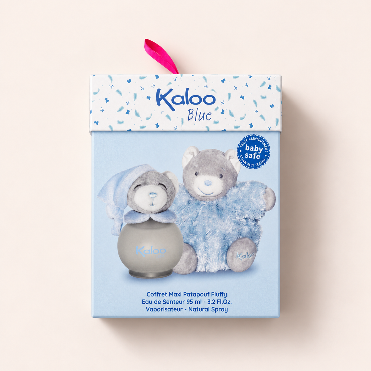 Kaloo Blue – sada 95 ml a plyšový medvídek