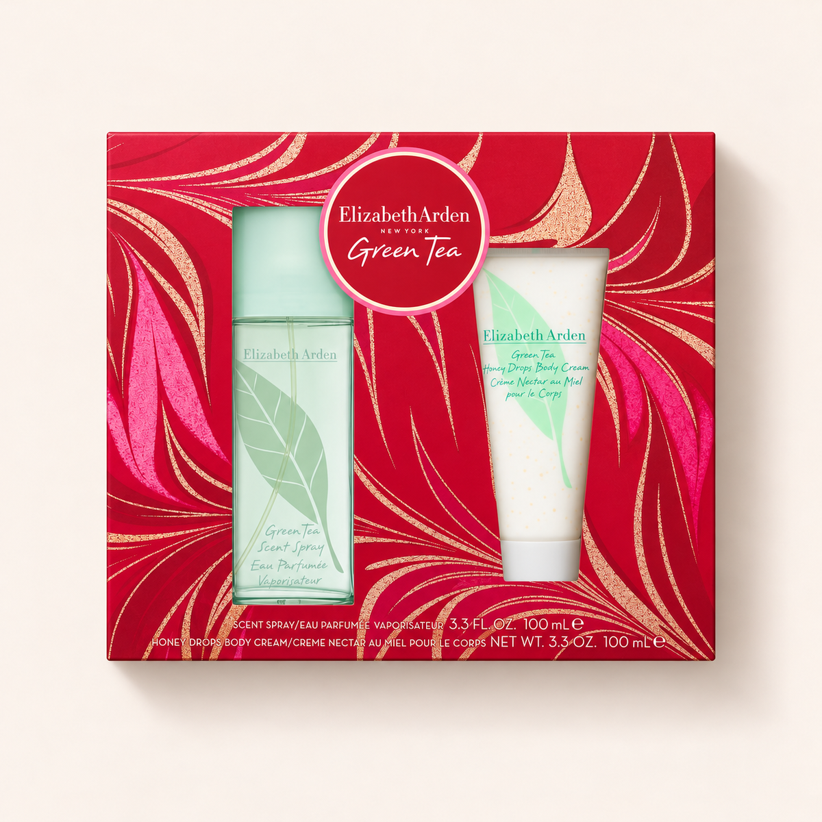 Elizabeth Arden Green Tea – dárková sada vůně 100 ml a tělového krému Honey Drops 100 ml v původním balení – MrRizz