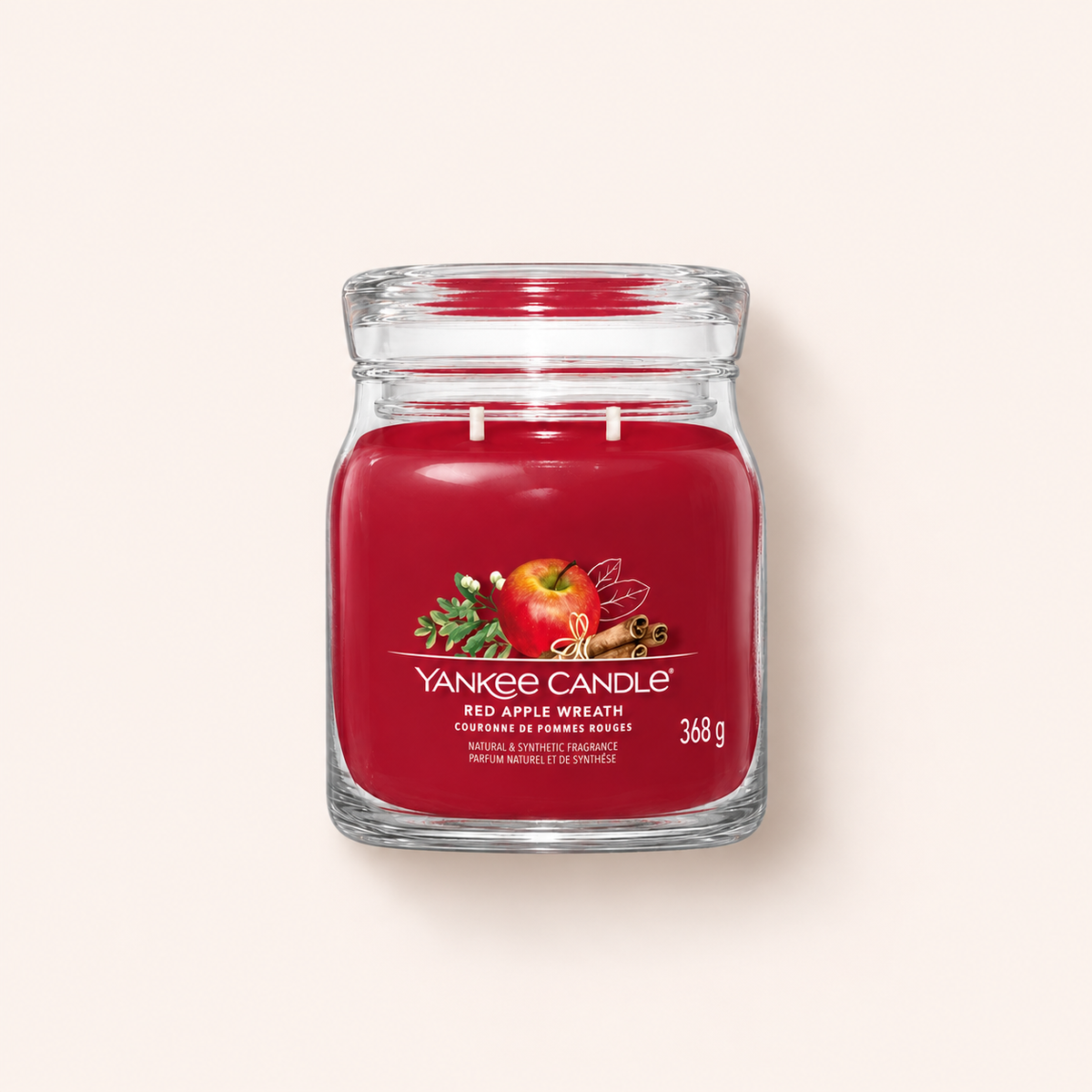 Yankee Candle Signature Red Apple Wreath – vonná svíčka 368 g
