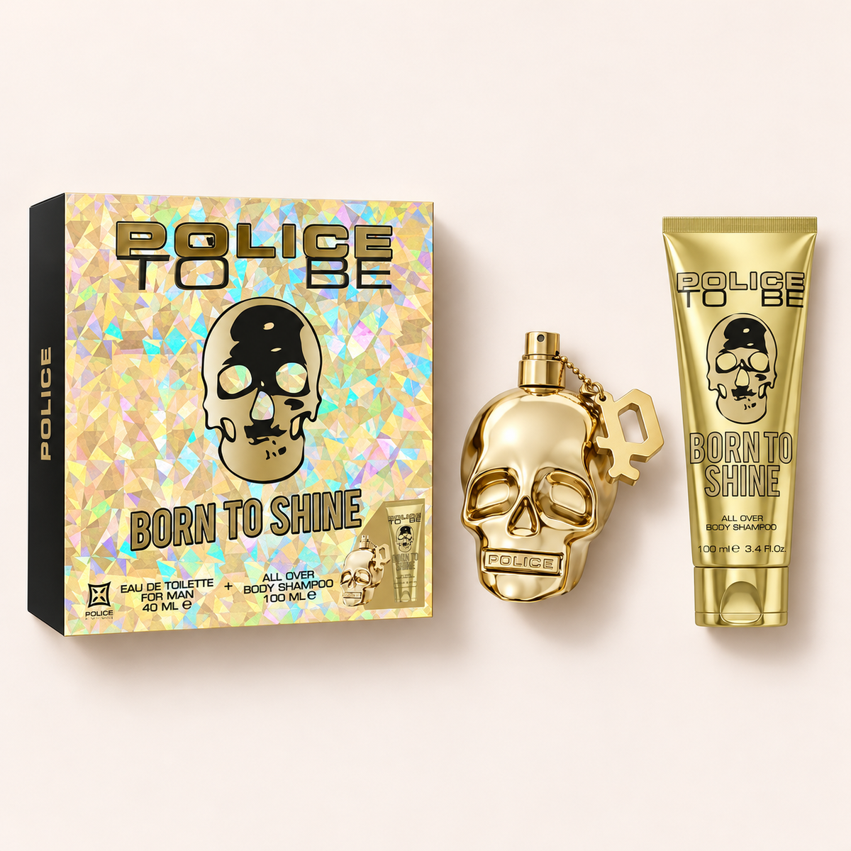 Police To Be Born To Shine For Man – sada EDT 40 ml a sprchový gel 100 ml