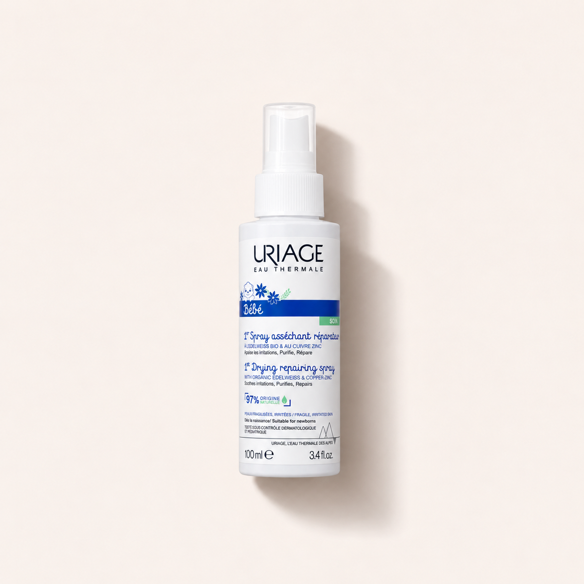 Uriage Bébé 1st Drying Repairing Spray 100 ml
