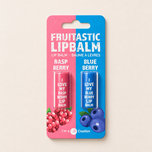 2K Fruitastic Raspberry & Blueberry, balzámy na rty 2 × 4,2 g – MrRizz