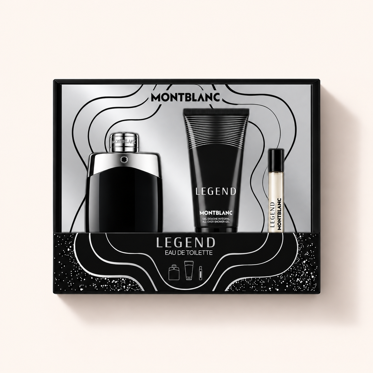 Dárkový set Montblanc Legend EDT 100 ml, EDT 7,5 ml a sprchový gel 100 ml – MrRizz