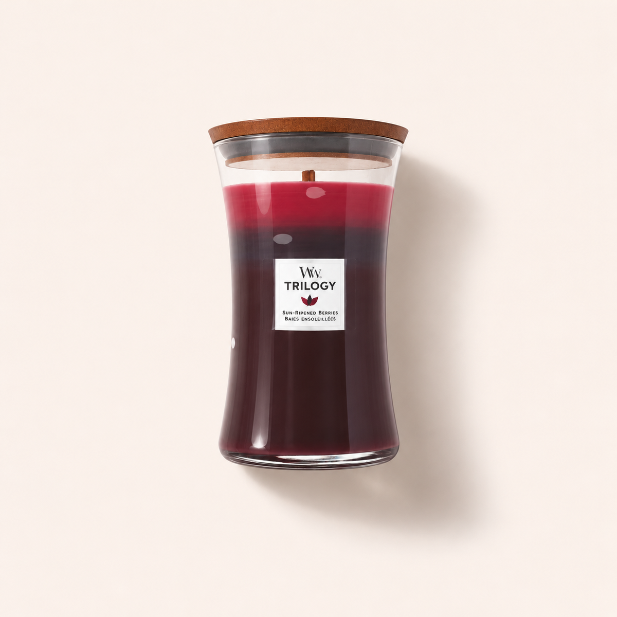 WoodWick Trilogy Sun-Ripened Berries, velká vonná svíčka 609 g – MrRizz