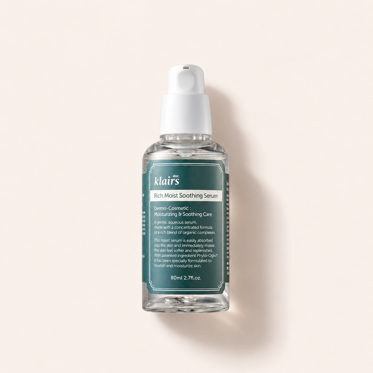 Dear, Klairs Rich Moist Soothing Serum 80 ml – zklidňující hydratační sérum – MrRizz