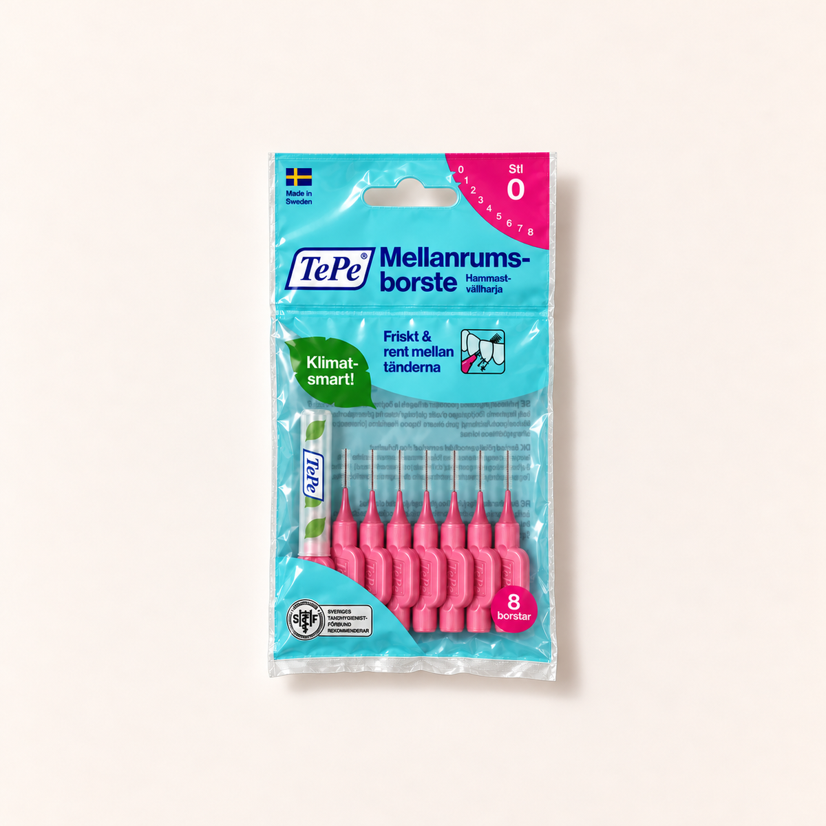 Mezizubní kartáčky TePe Original 0,4 mm růžové, 8 kusů – MrRizz