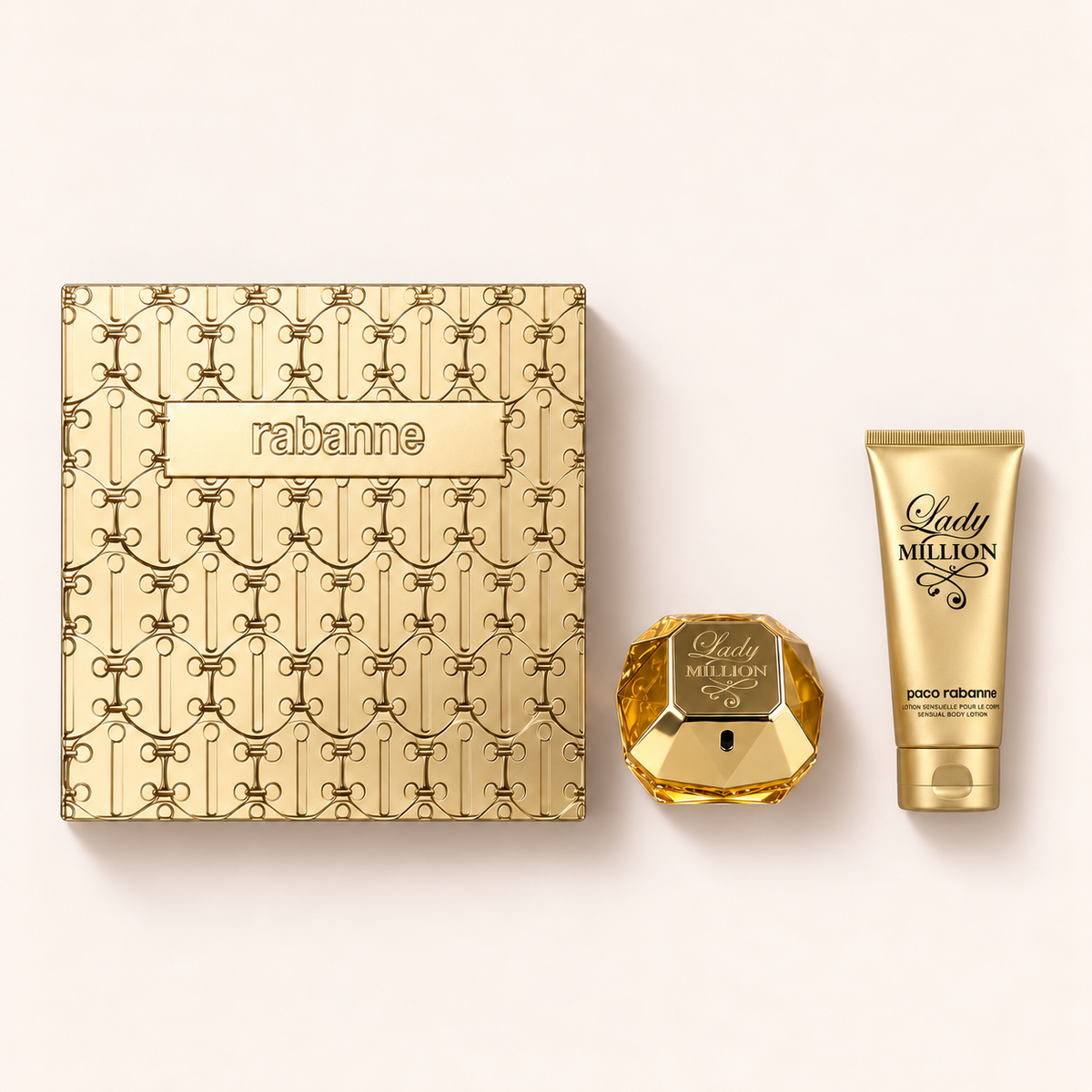 Paco Rabanne Lady Million – dárkový set EDP 80 ml a tělové mléko 100 ml – MrRizz