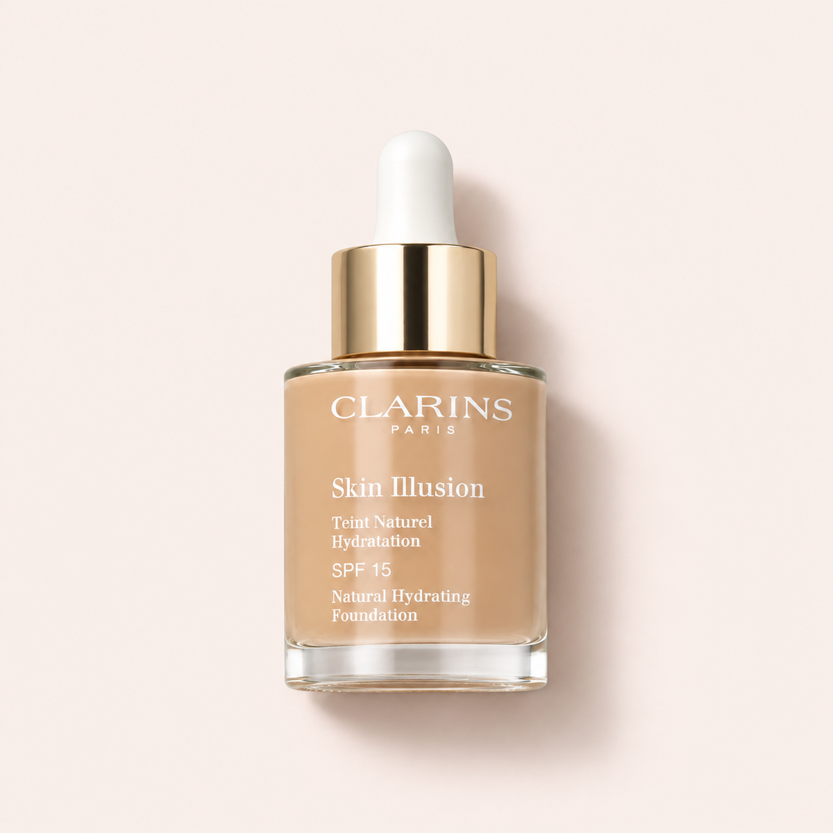 Clarins Skin Illusion Natural Hydrating 30 ml – titulní produktová fotografie – MrRizz