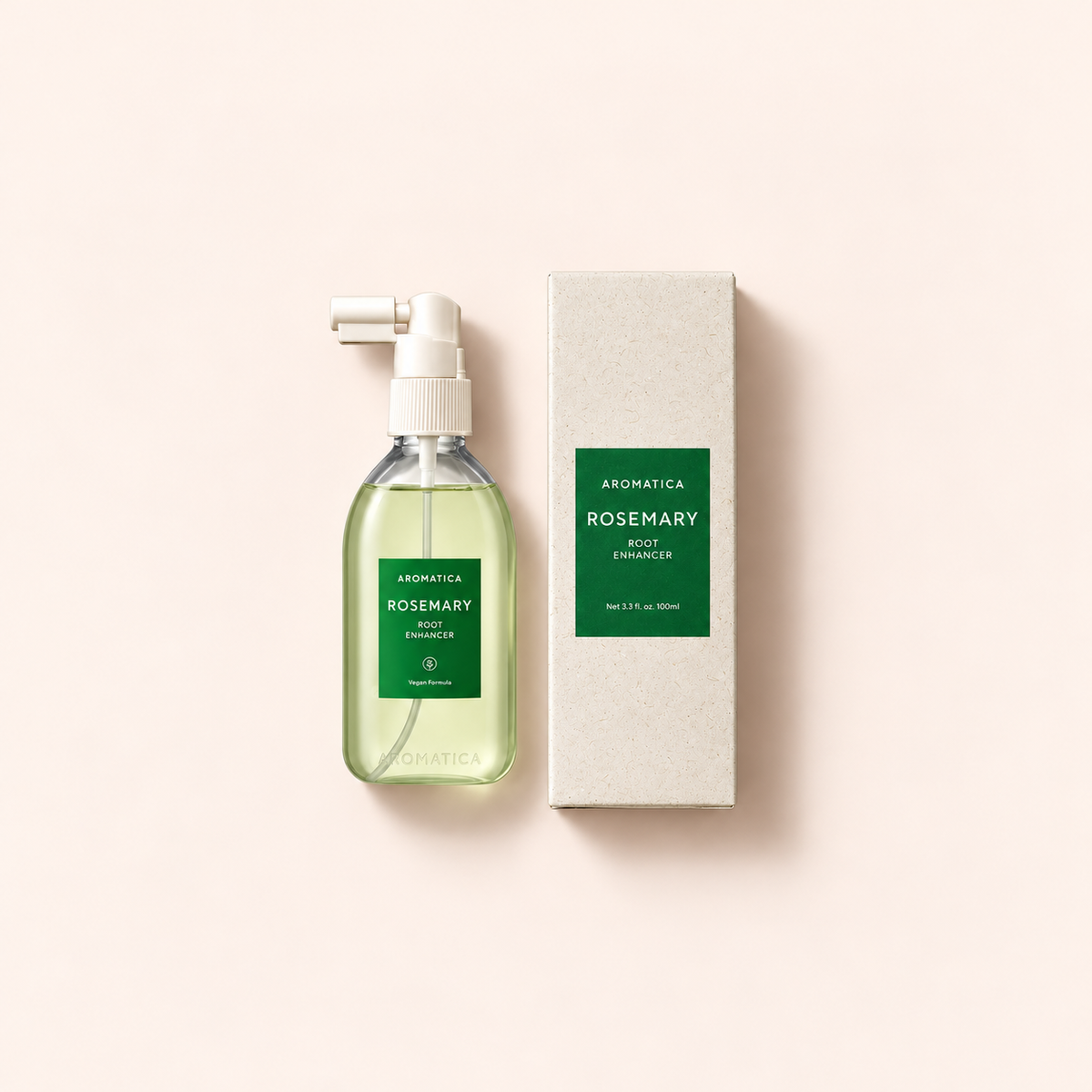 Aromatica Rosemary Root Enhancer 100 ml – výrobek s odpovídajícím obalem vleže – MrRizz
