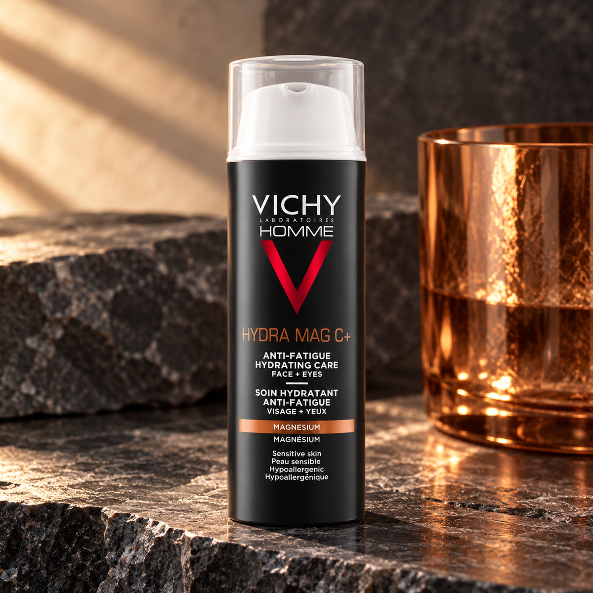 Vichy Homme Hydra Mag C+ 50 ml – atmosférická fotografie – MrRizz