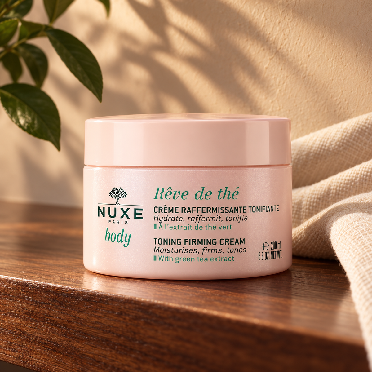 NUXE Reve de Thé Toning Firming Body Cream 200 ml – atmosférická fotografie – MrRizz