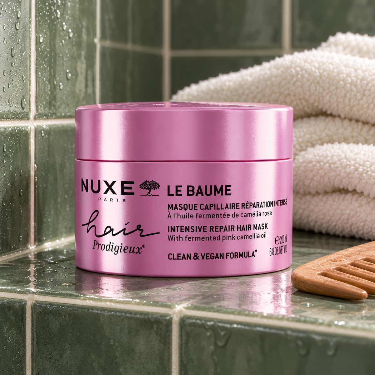 NUXE Hair Prodigieux Intensive Repair Hair Mask 200 ml – atmosférická fotografie – MrRizz