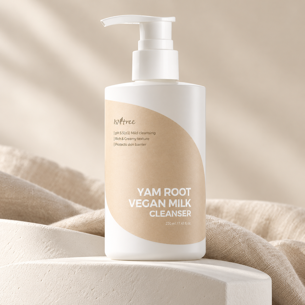 Isntree Yam Root Vegan Milk Cleanser 220 ml – atmosférická fotografie – MrRizz