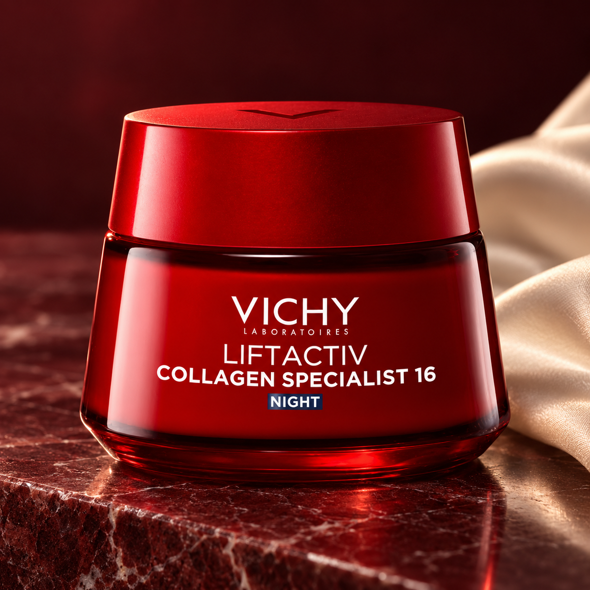 Vichy Liftactiv Collagen Specialist Night Cream 50 ml – atmosférická fotografie – MrRizz