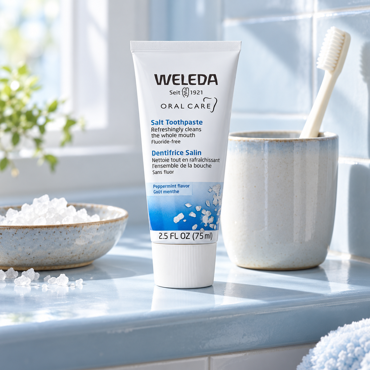 Weleda Toothpaste Salt zubní pasta 75 ml – atmosférická fotografie – MrRizz