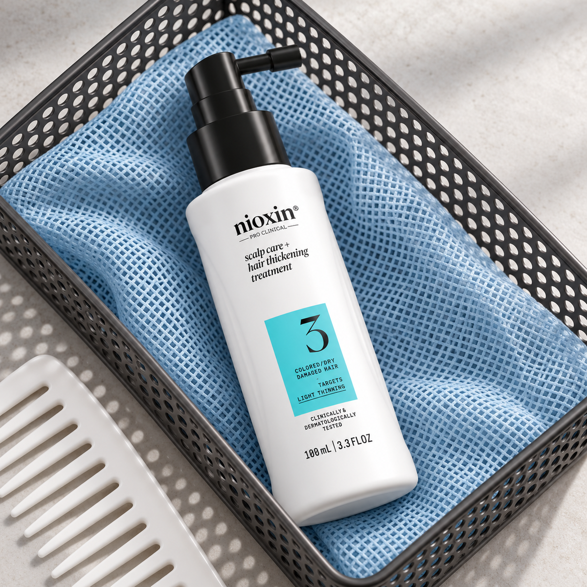 Nioxin System 3 Scalp Care + Hair Thickening Treatment 100 ml – atmosférická fotografie – MrRizz