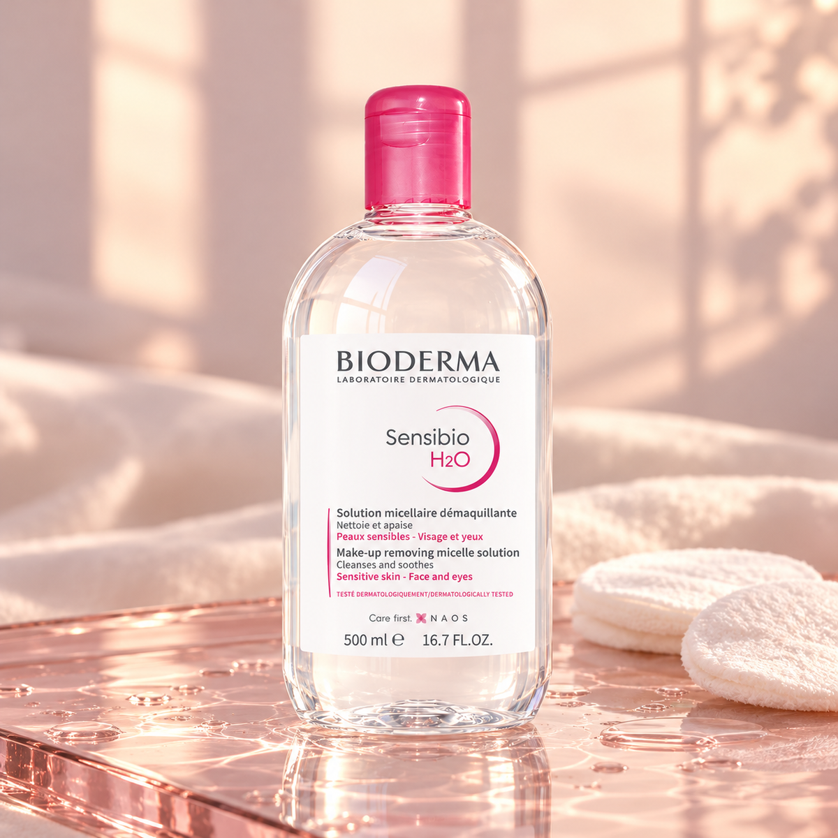 BIODERMA Sensibio H2O 500 ml – atmosférická fotografie – MrRizz