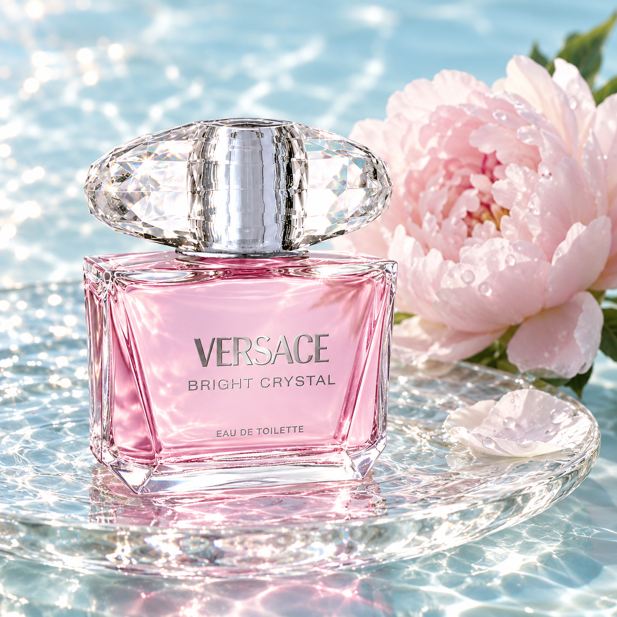 Versace Bright Crystal EDT 200 ml – atmosférická fotografie – MrRizz
