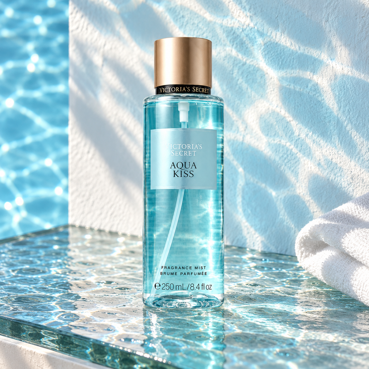Victoria’s Secret Aqua Kiss tělový sprej 250 ml – atmosférická fotografie – MrRizz
