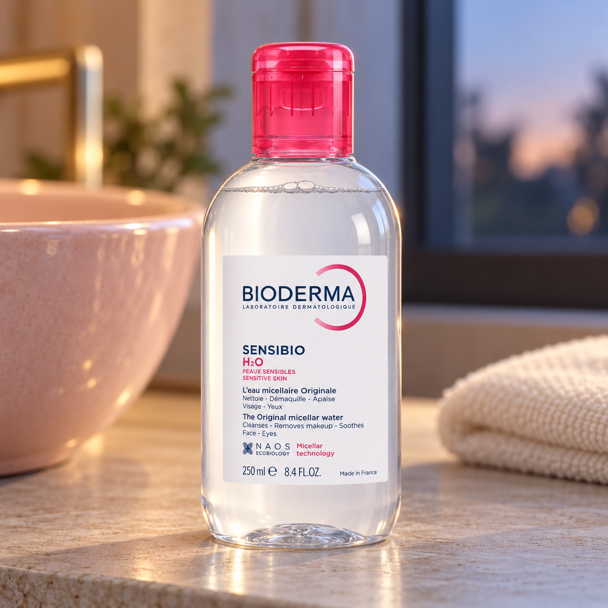 BIODERMA Sensibio H2O 250 ml – atmosférická fotografie – MrRizz