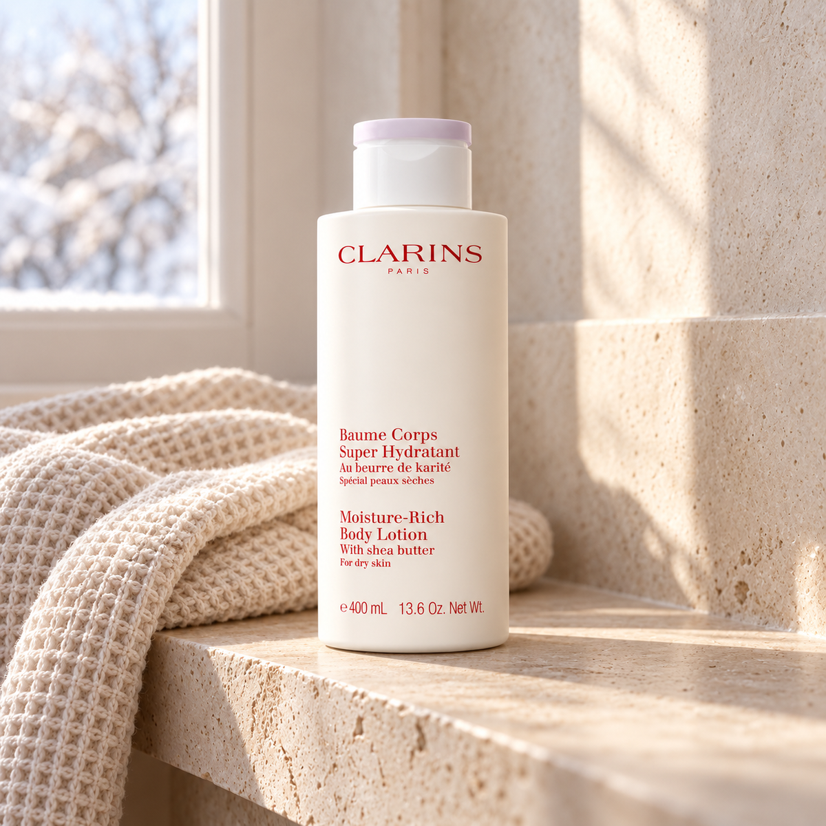 Clarins Moisture Rich 400 ml – atmosférická fotografie – MrRizz