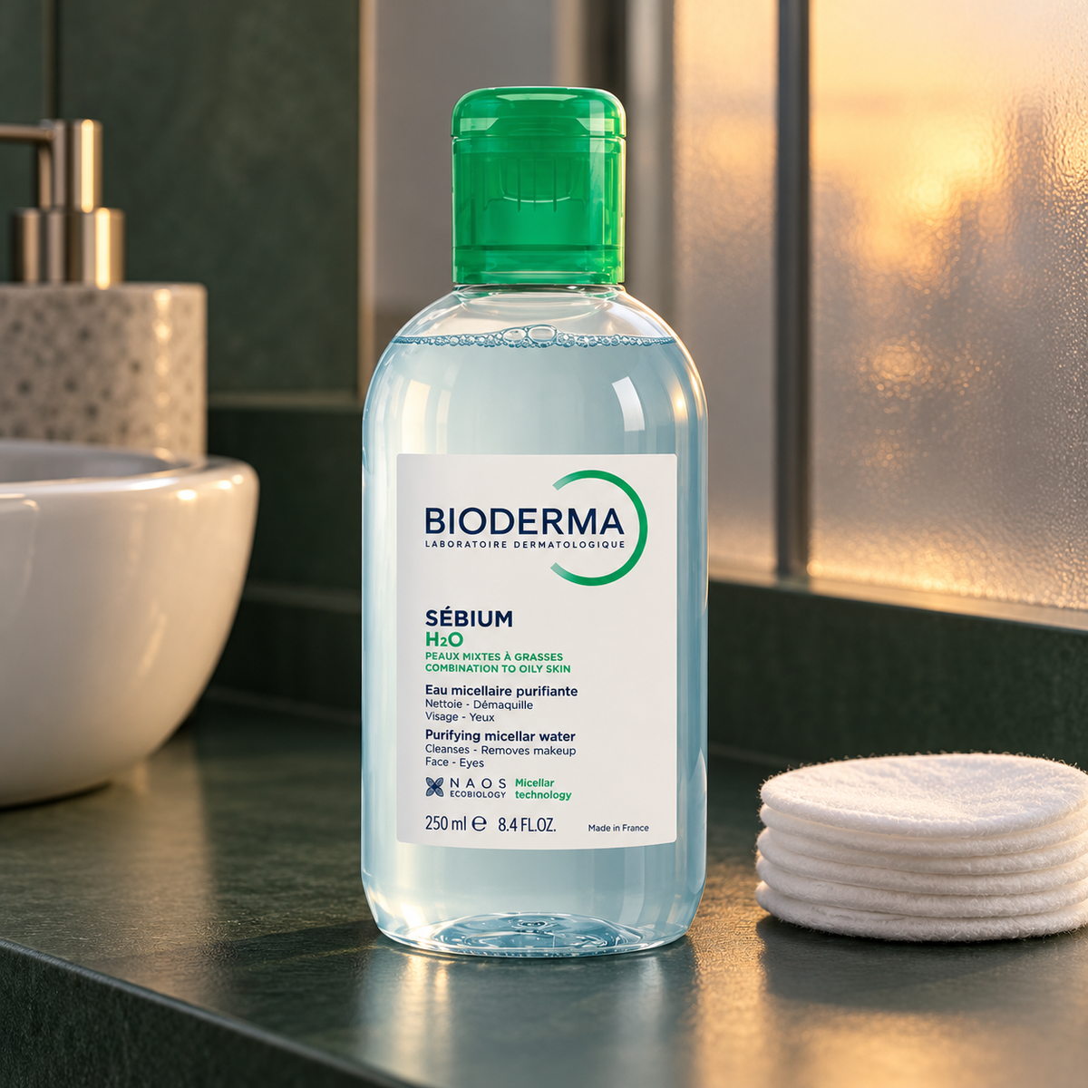 BIODERMA Sébium H2O 250 ml – atmosférická fotografie – MrRizz