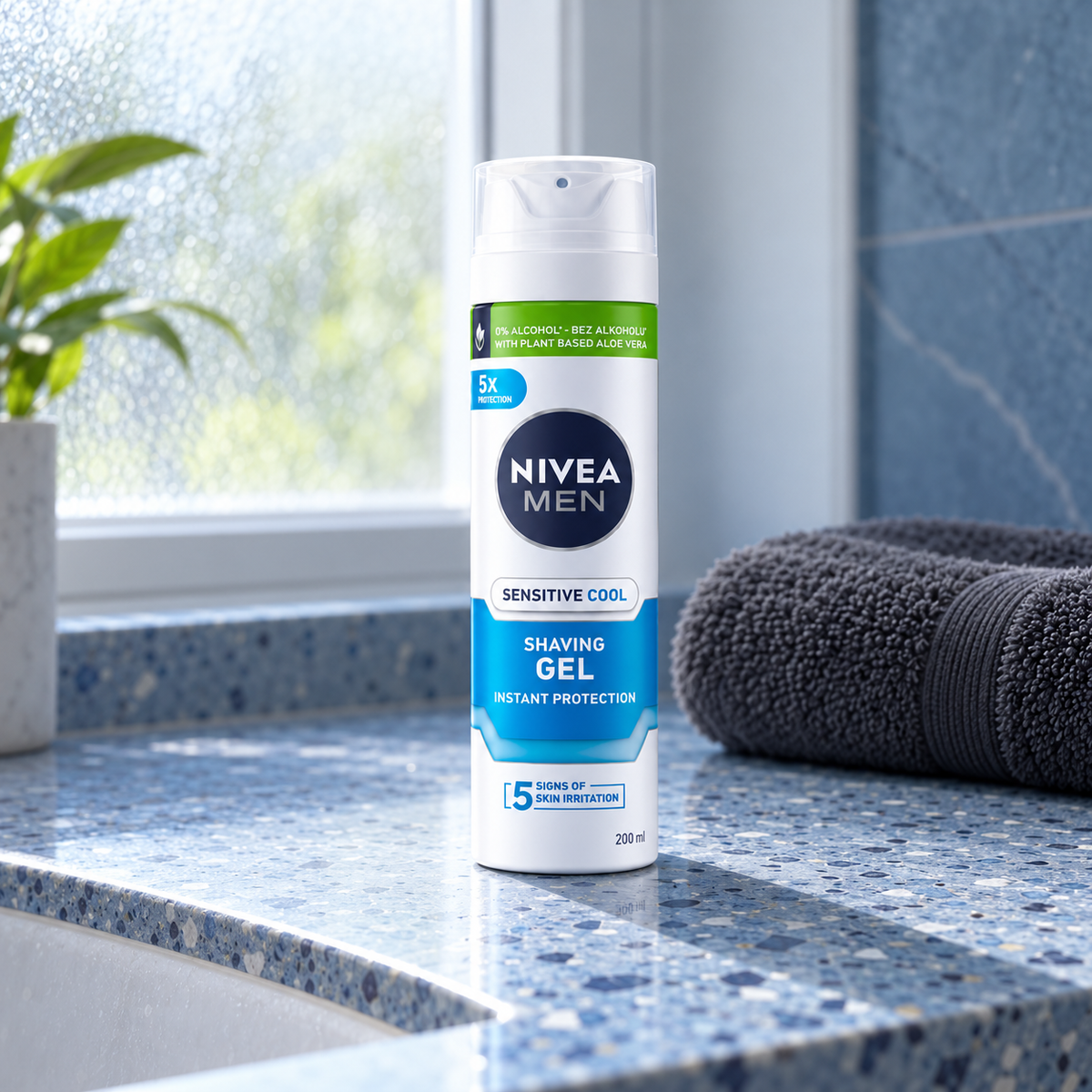 Nivea Men Sensitive Cooling 200 ml – atmosférická fotografie – MrRizz