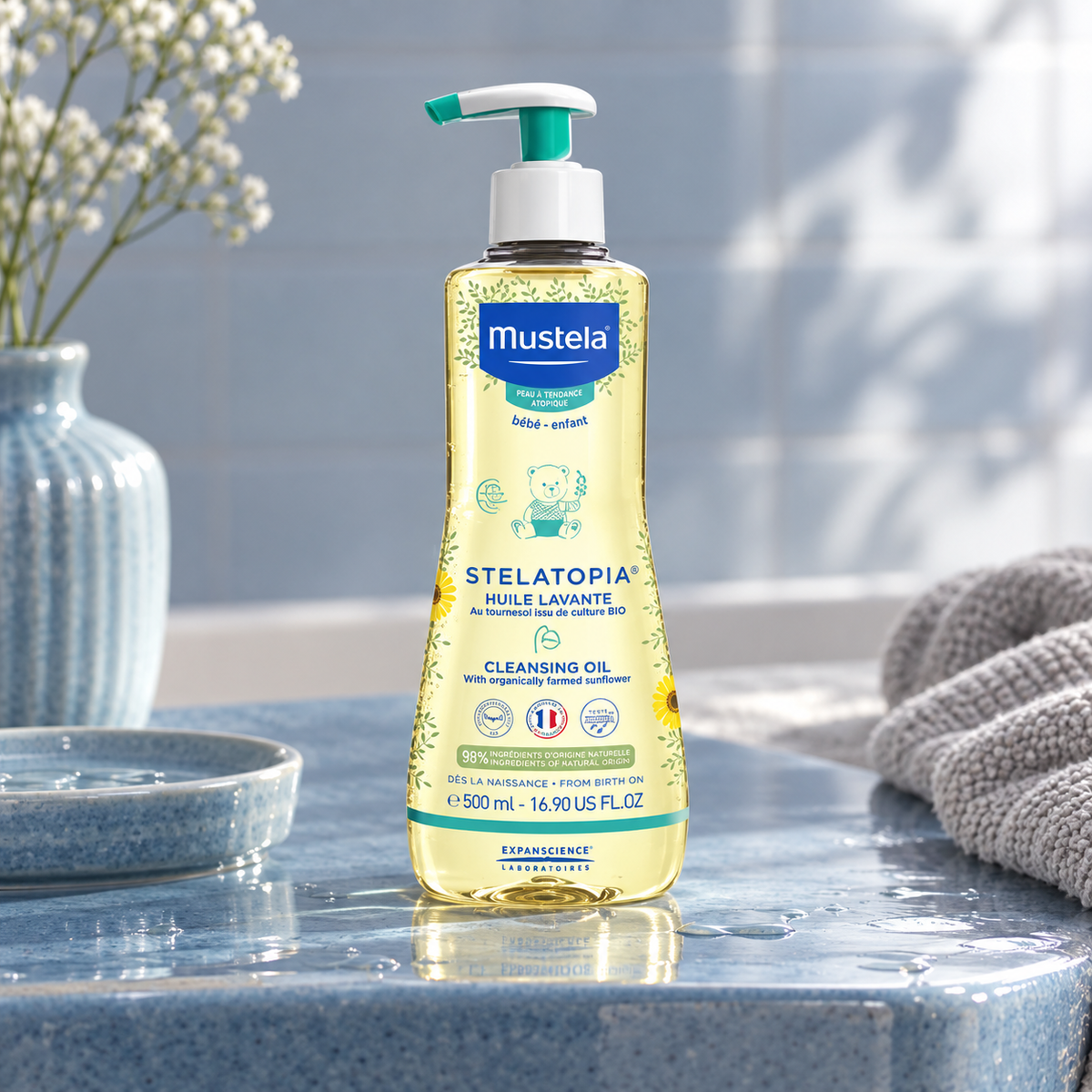 Mustela Bébé Stelatopia 500 ml – atmosférická fotografie – MrRizz
