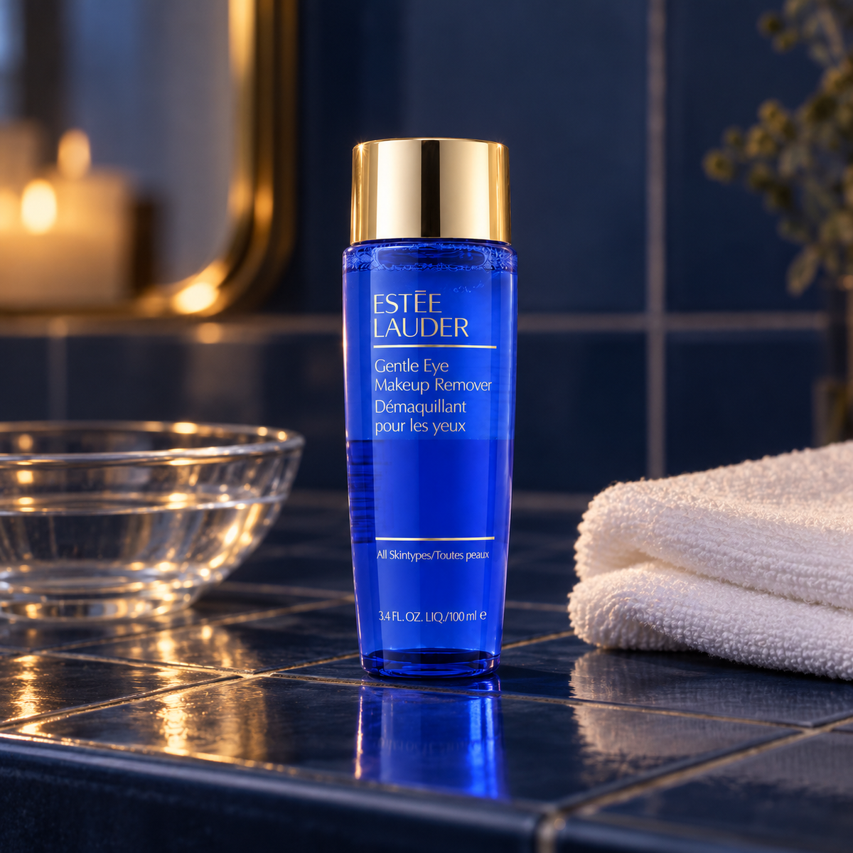 Estée Lauder Gentle Eye MakeUp Remover 100 ml – atmosférická fotografie – MrRizz