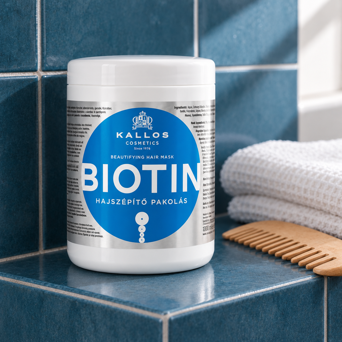 Kallos Cosmetics Biotin 1000 ml – atmosférická fotografie – MrRizz