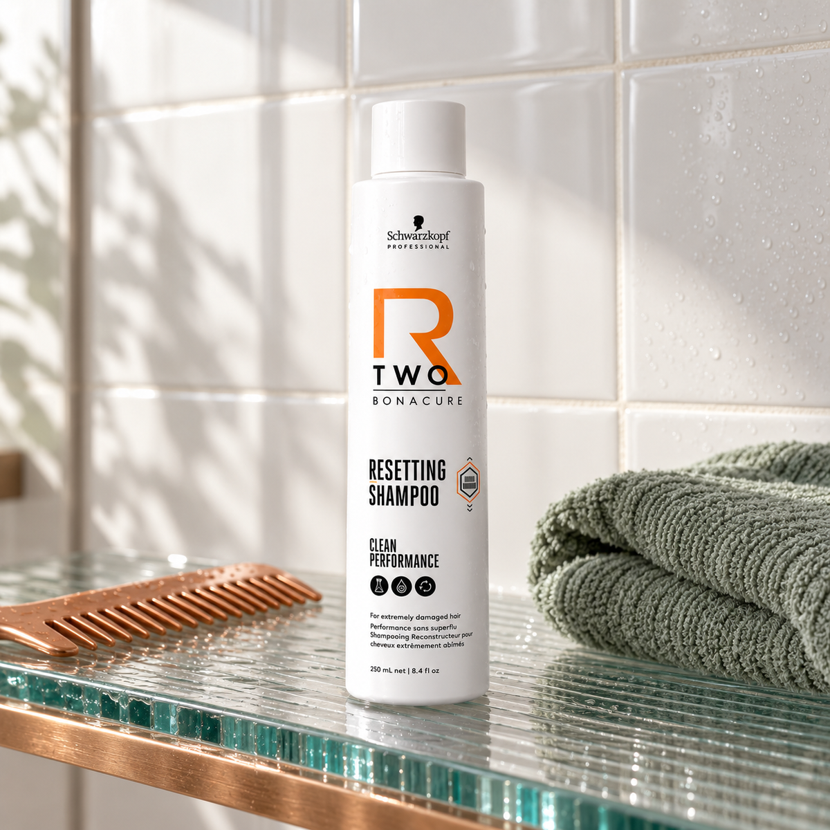 Schwarzkopf Professional Bonacure R-Two Resetting Shampoo 250 ml – atmosférická fotografie – MrRizz