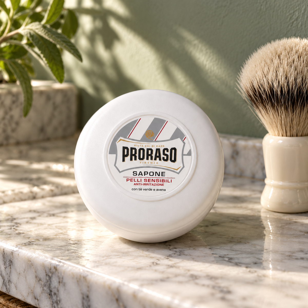PRORASO White Shaving Soap In A Jar 150 ml – atmosférická fotografie – MrRizz