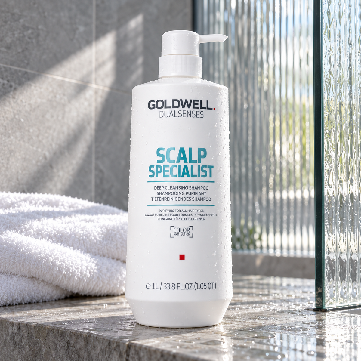 Goldwell Dualsenses Scalp Specialist Deep Cleansing Shampoo 1000 ml – atmosférická fotografie – MrRizz