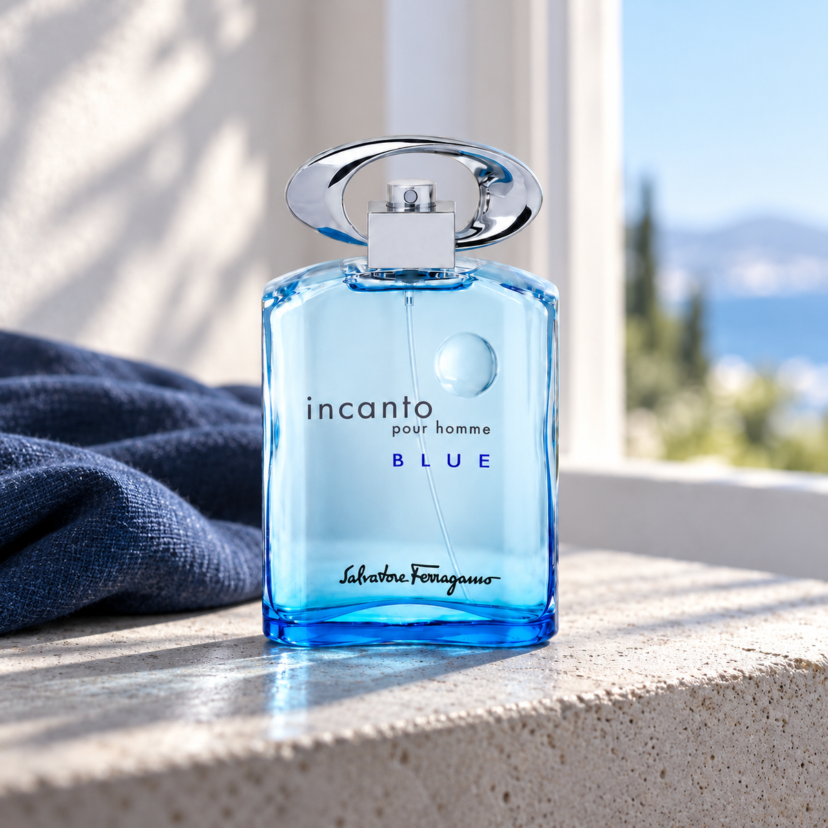 Ferragamo Incanto Blue EDT 100 ml – atmosférická fotografie – MrRizz