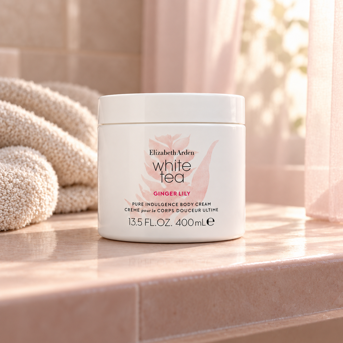 Elizabeth Arden White Tea Ginger Lily 400 ml – atmosférická fotografie – MrRizz