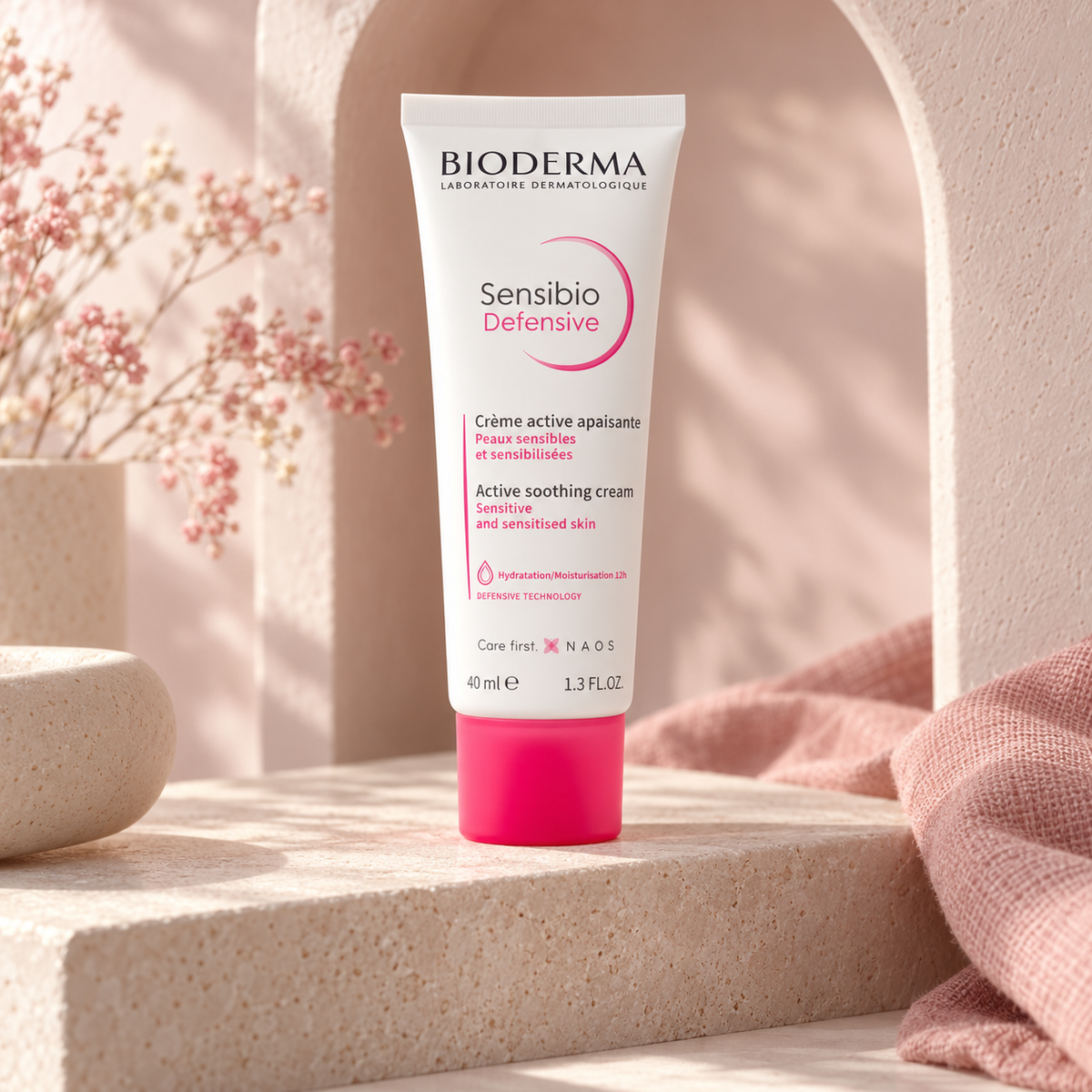 BIODERMA Sensibio Defensive Active Soothing Cream 40 ml – atmosférická fotografie – MrRizz
