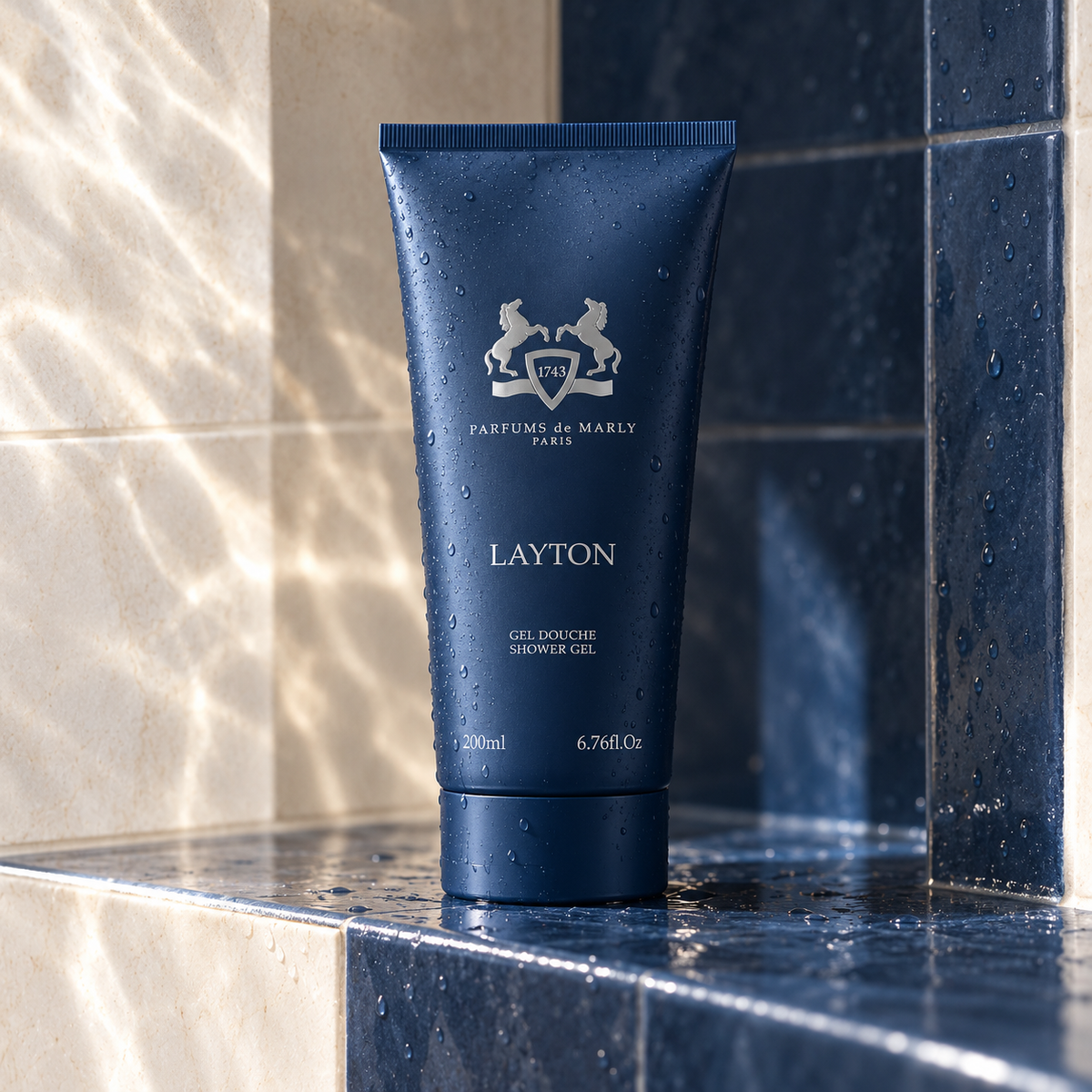 Parfums de Marly Layton sprchový gel 200 ml – atmosférická fotografie – MrRizz