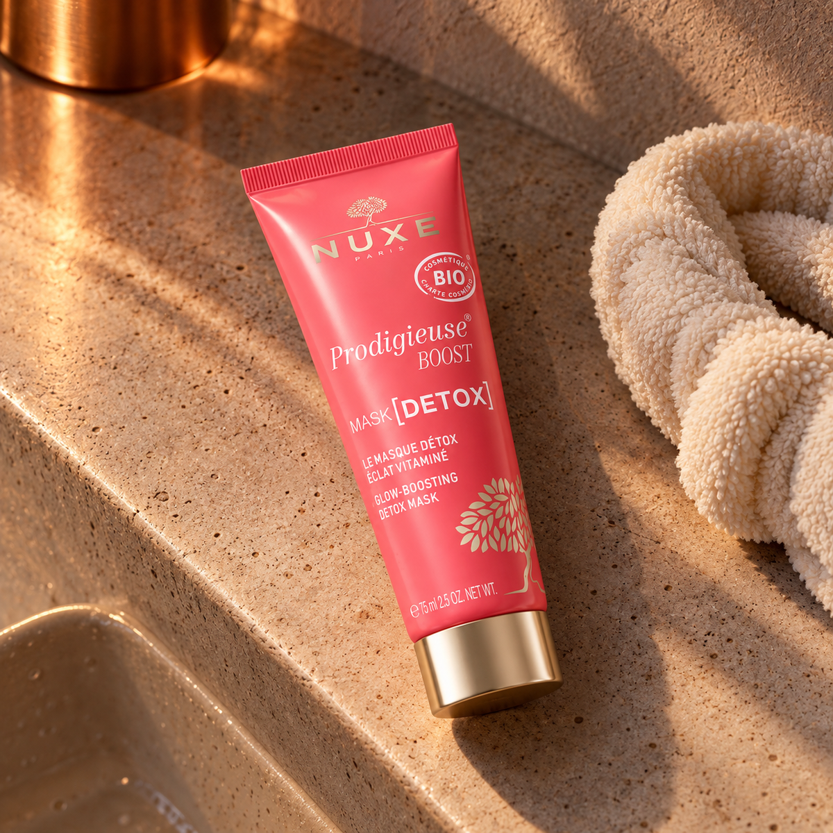 NUXE Prodigieuse Boost Glow-Boosting Detox Mask 75 ml – atmosférická fotografie – MrRizz