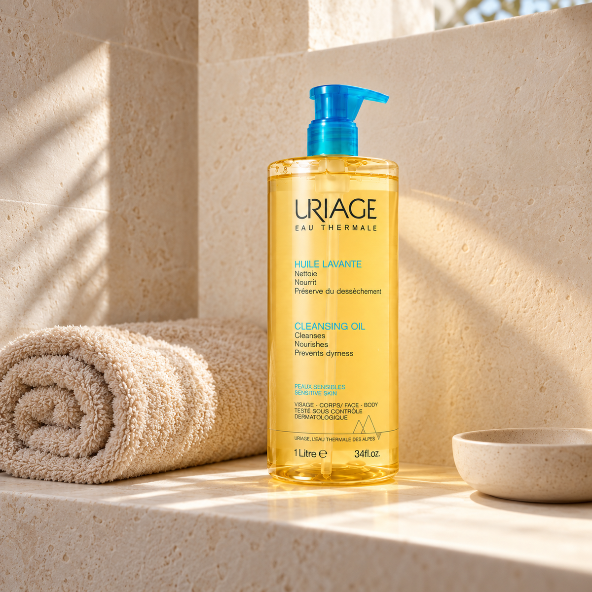 Uriage Cleansing Oil 1000 ml – atmosférická fotografie – MrRizz