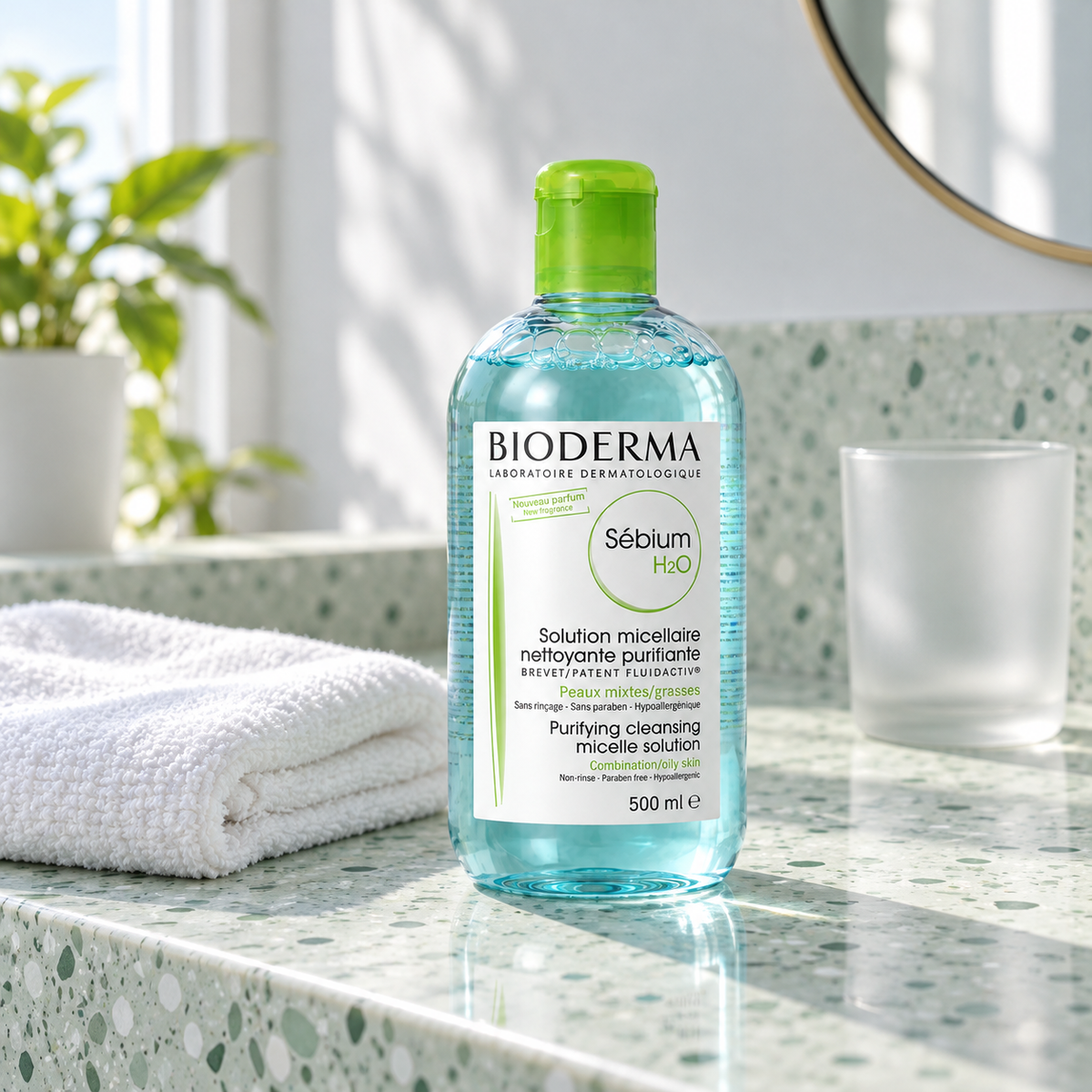 BIODERMA Sébium H2O 500 ml – atmosférická fotografie – MrRizz
