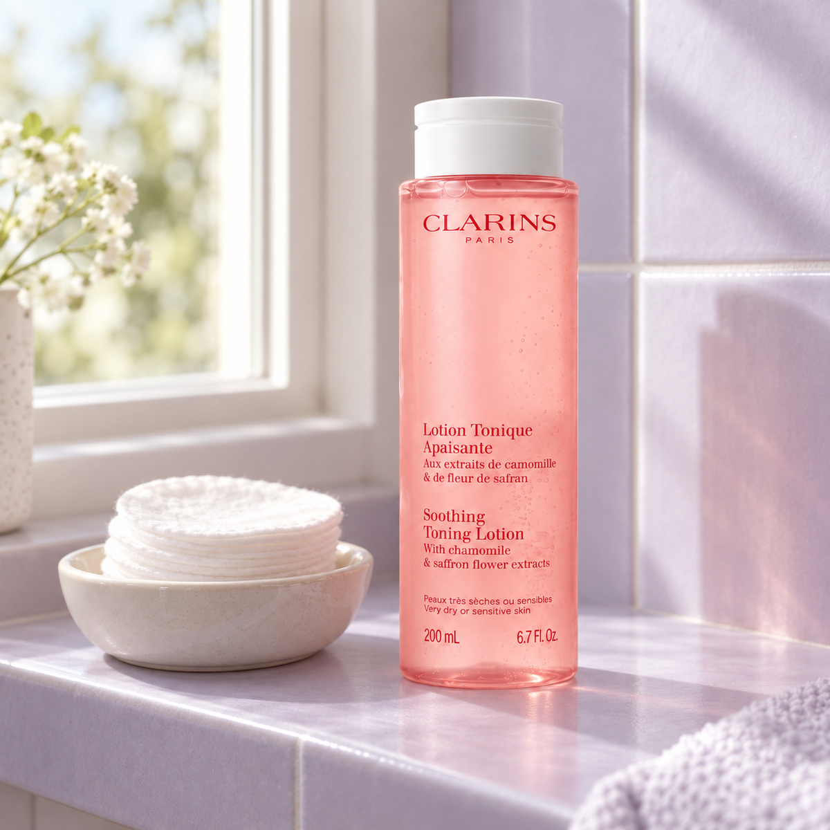 Clarins Soothing Toning Lotion 200 ml – atmosférická fotografie – MrRizz