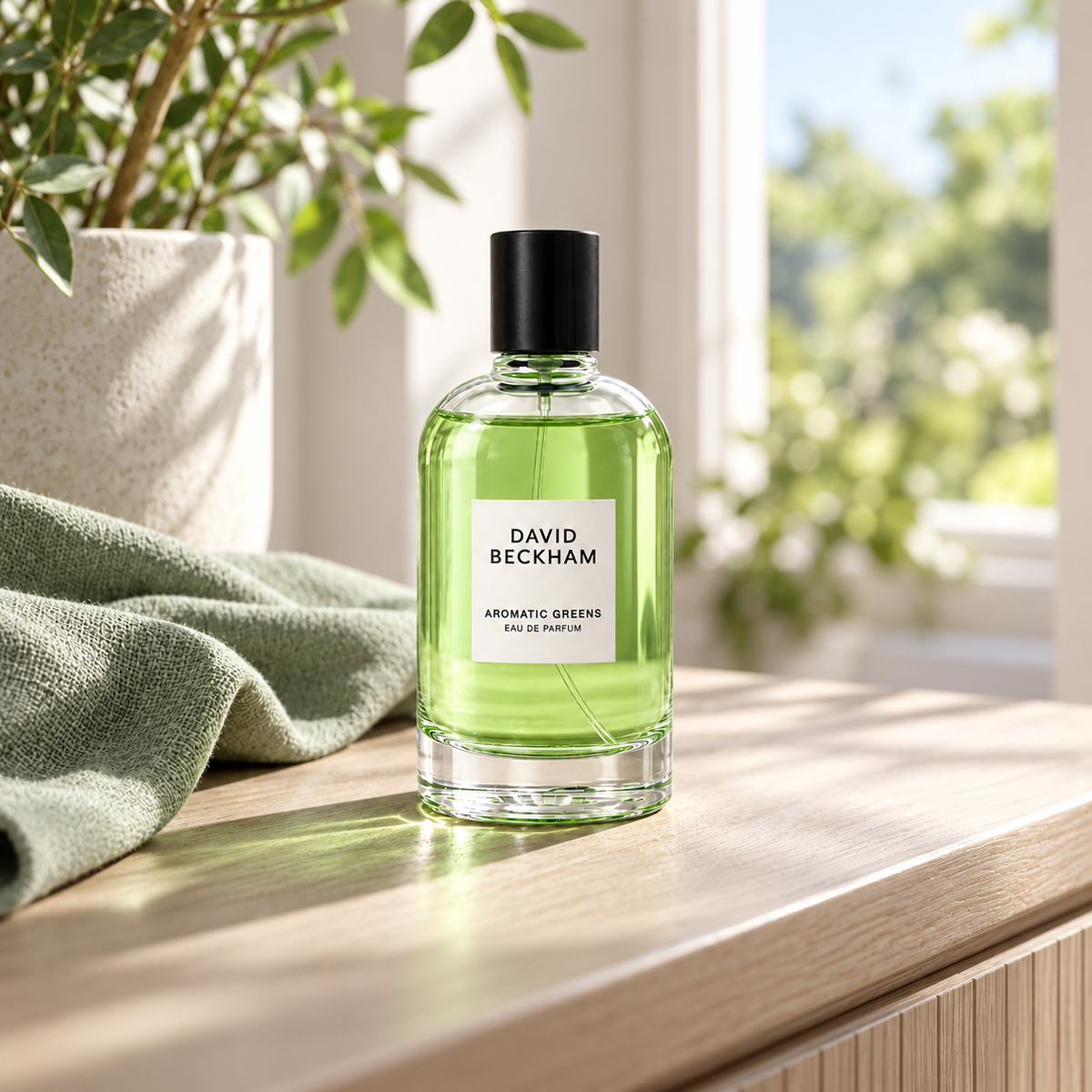 David Beckham Aromatic Greens EDP 100 ml – atmosférická fotografie – MrRizz