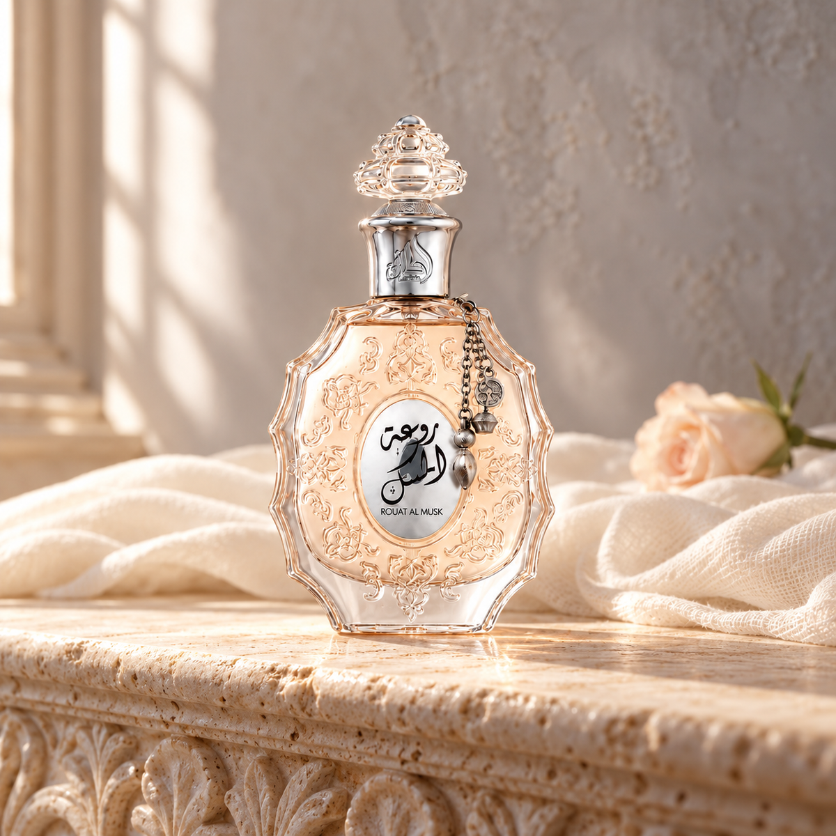 Lattafa Rouat Al Musk 100 ml – atmosférická fotografie – MrRizz