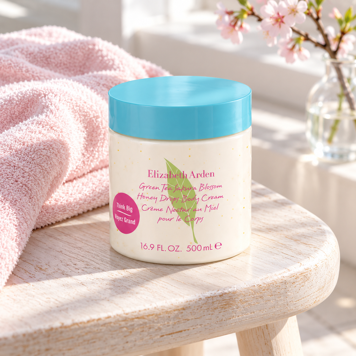 Elizabeth Arden Green Tea Sakura Blossom Honey Drops Body Cream 500 ml – atmosférická fotografie – MrRizz