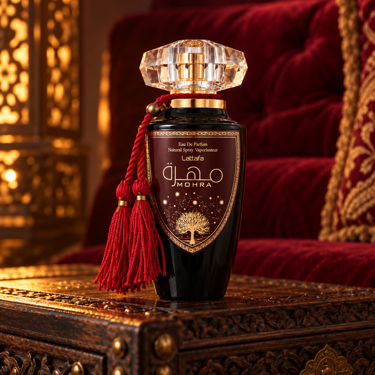 Lattafa Mohra EDP 100 ml – atmosférická fotografie – MrRizz