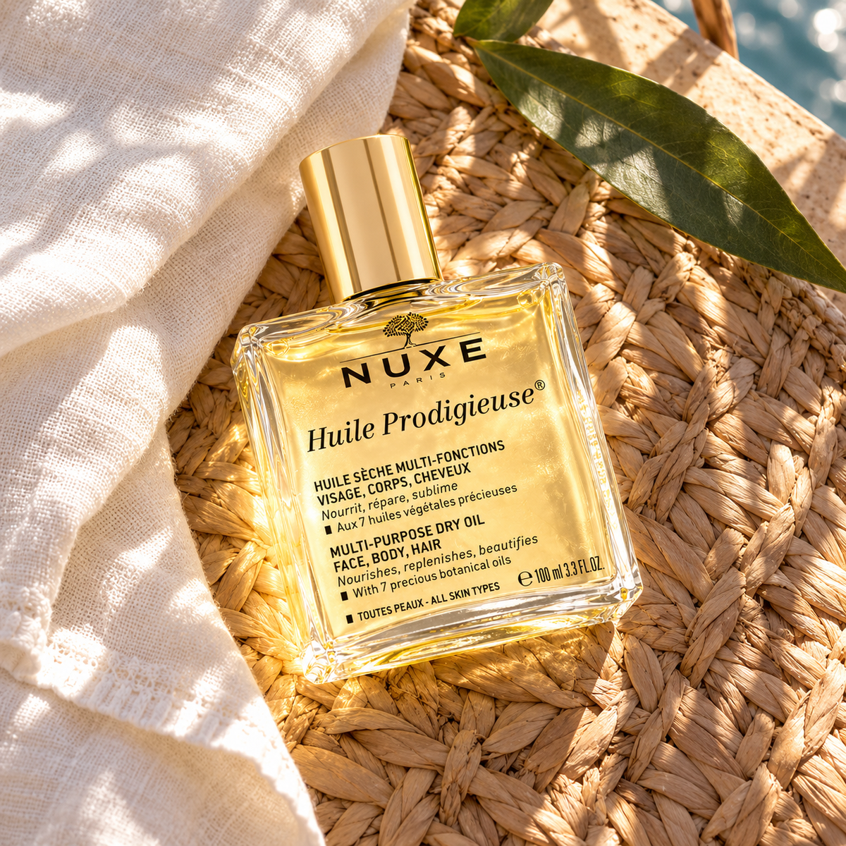 NUXE Huile Prodigieuse 100 ml – atmosférická fotografie – MrRizz