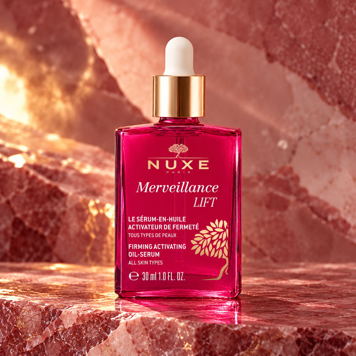 NUXE Merveillance Lift Firming Activating Oil-Serum 30 ml – atmosférická fotografie – MrRizz