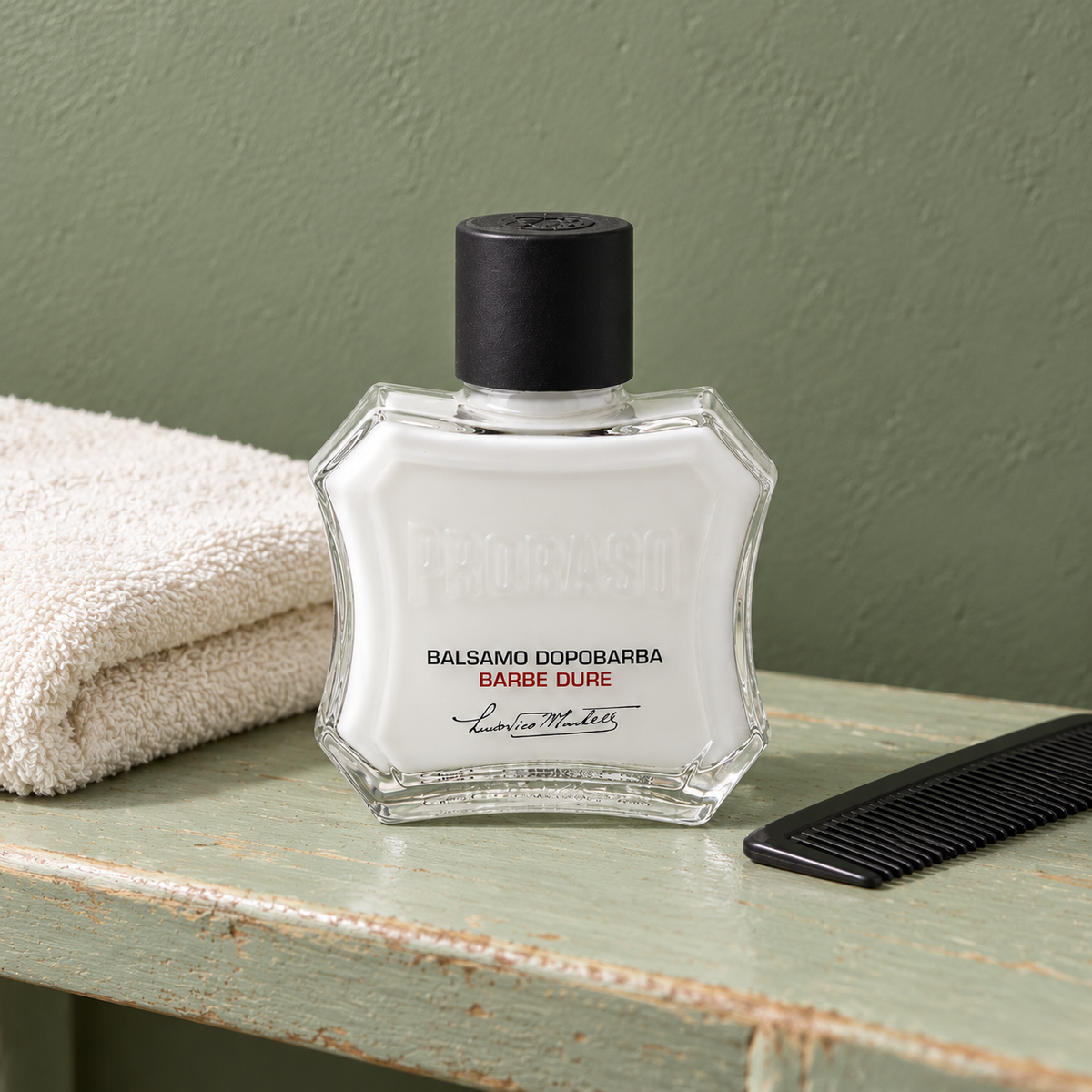 PRORASO Red After Shave Balm 100 ml – atmosférická fotografie – MrRizz