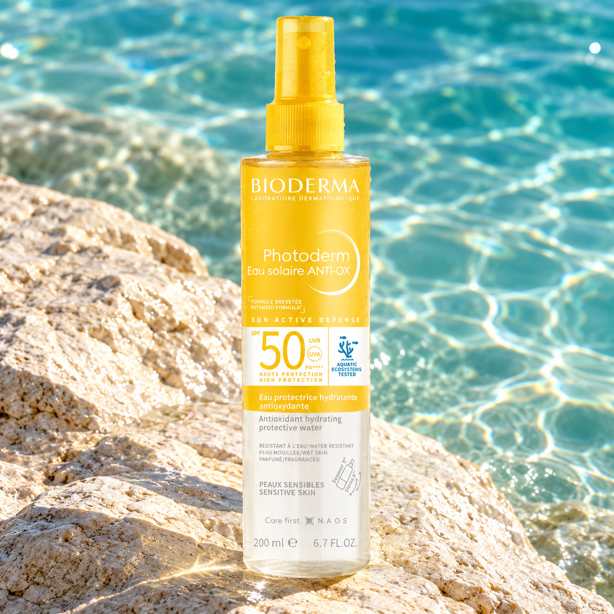 BIODERMA Photoderm Eau Solaire ANTI-OX 200 ml – atmosférická fotografie – MrRizz