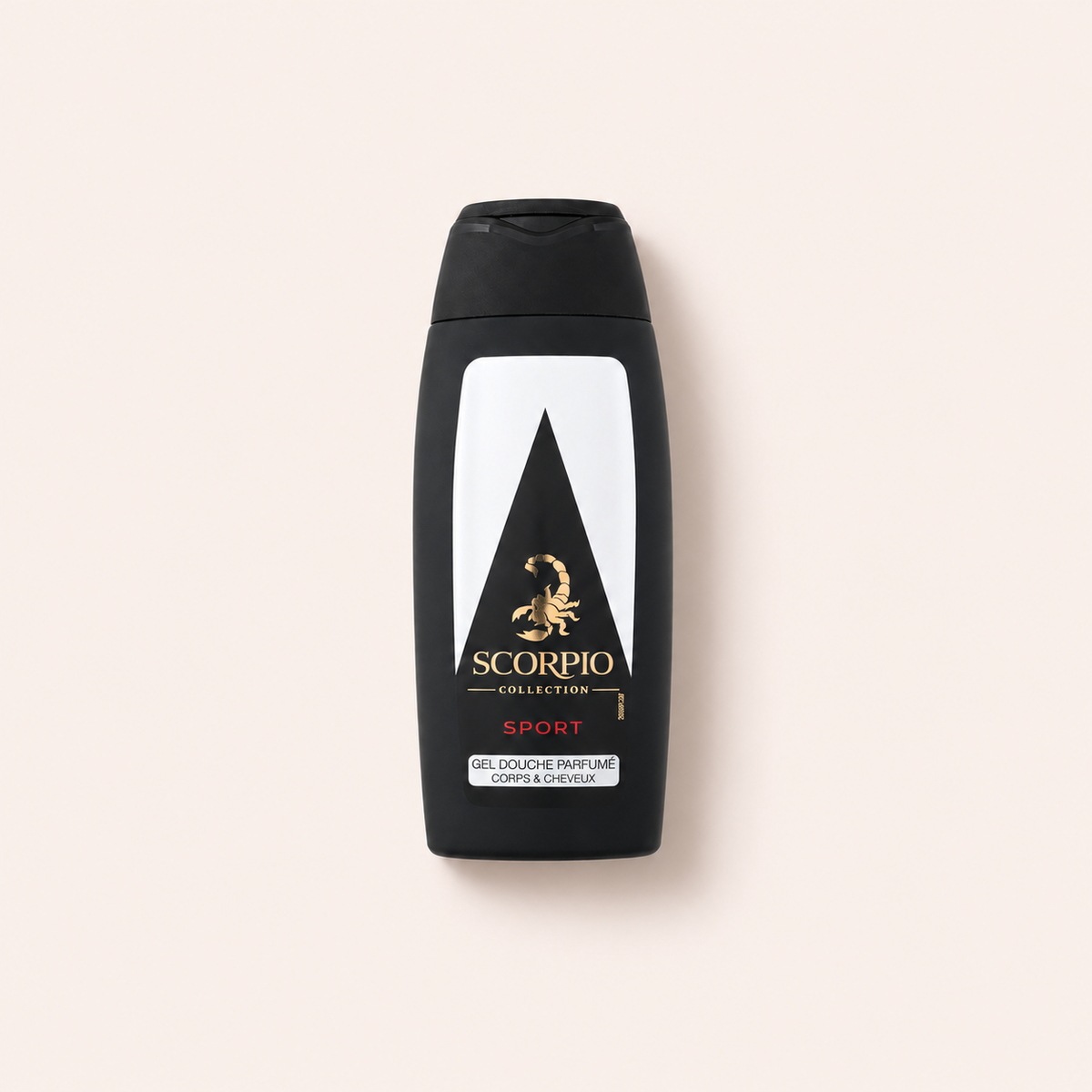 Sprchový gel Scorpio Collection Sport 250 ml na béžovém pozadí – MrRizz